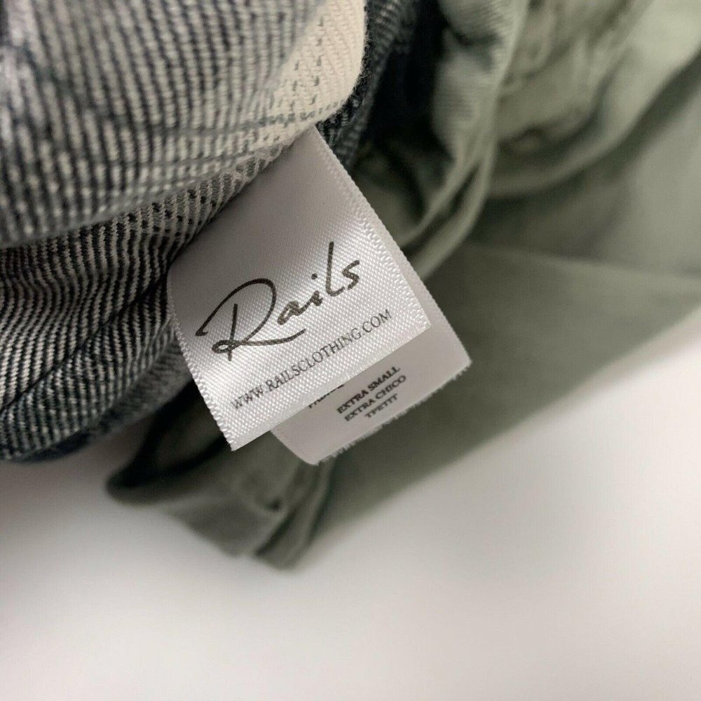 Rails Miles Utility Jacket Jayden Sage Plaid Green - image 7